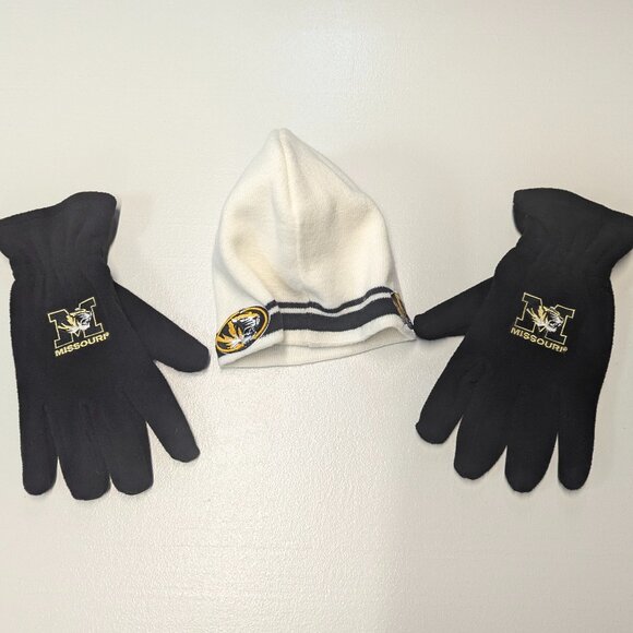 University of Missouri (Mizzou) Beanie and Gloves - Picture 1 of 14